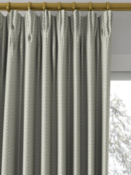 John Lewis Herringbone Made to Measure Curtains or Roman Blind, Slate - thumbnail 2