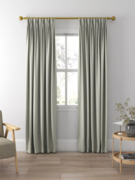 John Lewis Herringbone Made to Measure Curtains or Roman Blind, Slate - thumbnail 5