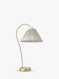 Laura Ashley Willowbrook Pleat Shade Table Lamp, Antique Brass - thumbnail 4