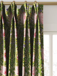 Morris & Co. Pimpernel Made to Measure Curtains or Roman Blind, Sap Green/Strawberry - thumbnail 4