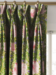 Morris & Co. Pimpernel Made to Measure Curtains or Roman Blind, Sap Green/Strawberry - thumbnail 6