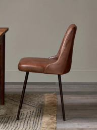 nkuku Harsha Leather Dining Chair - thumbnail 4