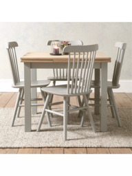 Cotswold Company Chester Square Extending Dining Table, Dove Grey - thumbnail 2