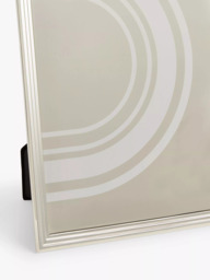 John Lewis Ribbed Photo Frame, Silver Plated - thumbnail 2
