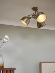 John Lewis Baldwin 3 Arm Semi Flush Ceiling Light - thumbnail 2