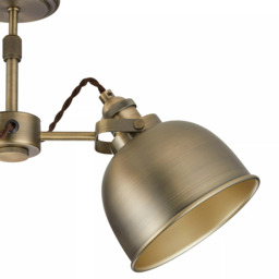 John Lewis Baldwin 3 Arm Semi Flush Ceiling Light - thumbnail 4