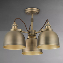 John Lewis Baldwin 3 Arm Semi Flush Ceiling Light - thumbnail 6
