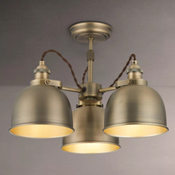John Lewis Baldwin 3 Arm Semi Flush Ceiling Light - thumbnail 1