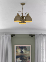 John Lewis Baldwin 3 Arm Semi Flush Ceiling Light - thumbnail 5