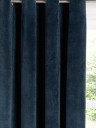 John Lewis Velvet Pair Lined Eyelet Curtains - thumbnail 1