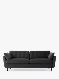 Swyft Model 10 Large 3 Seater Sofa, Dark Leg