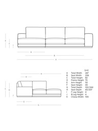 Swoon Denver Grand 4 Seater LHF Corner End Sofa - thumbnail 2