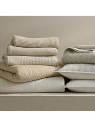 West Elm Reflections Matelassé Quilted Bedspread, Sand - thumbnail 6