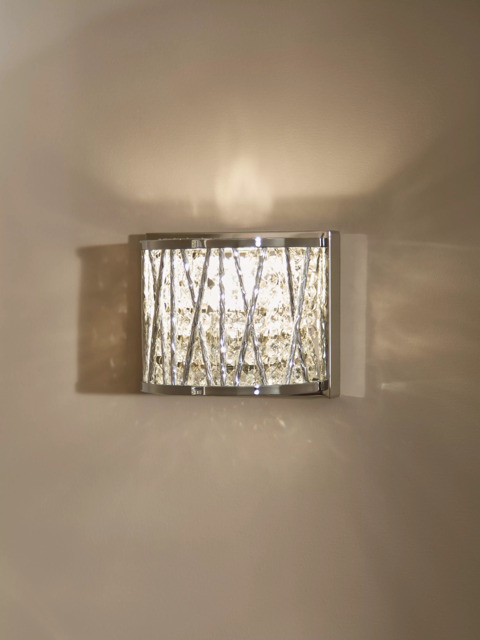 John Lewis Emilia Crystal Drum Wall Light - image 1