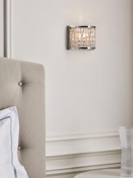 John Lewis Emilia Crystal Drum Wall Light - thumbnail 2