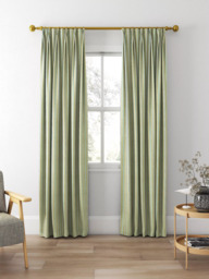 Clarke & Clarke Sackville Stripe Made to Measure Curtains or Roman Blind, Eau De Nil/Linen - thumbnail 5