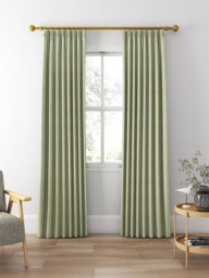Clarke & Clarke Sackville Stripe Made to Measure Curtains or Roman Blind, Eau De Nil/Linen - thumbnail 3