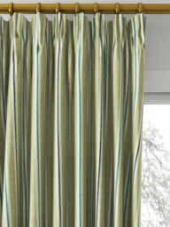 Clarke & Clarke Sackville Stripe Made to Measure Curtains or Roman Blind, Eau De Nil/Linen - thumbnail 2