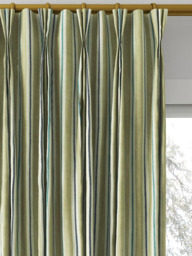 Clarke & Clarke Sackville Stripe Made to Measure Curtains or Roman Blind, Eau De Nil/Linen - thumbnail 6
