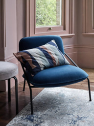 John Lewis Structure Velvet Cushion, Multi - thumbnail 2
