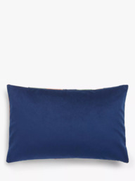 John Lewis Structure Velvet Cushion, Multi - thumbnail 4