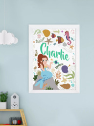 Treat Republic Personalised Mermaid Framed Print - thumbnail 2