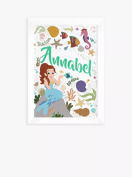 Treat Republic Personalised Mermaid Framed Print - thumbnail 3