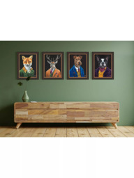 John Lewis Louise Brown 'Sir Montague' Framed Print, 47 x 37cm, Black/Multi - thumbnail 2