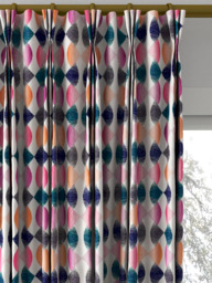 Harlequin Maiolica Made to Measure Curtains or Roman Blind, Fuchsia - thumbnail 6