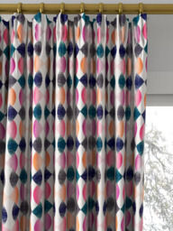 Harlequin Maiolica Made to Measure Curtains or Roman Blind, Fuchsia - thumbnail 2