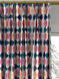 Harlequin Maiolica Made to Measure Curtains or Roman Blind, Fuchsia - thumbnail 4