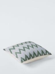 Harlequin Akari Zig-Zag Cushion, Pine Green - thumbnail 3
