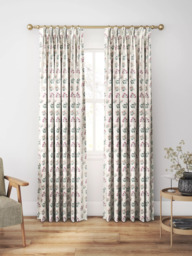 Clarke & Clarke Leiden Made to Measure Curtains or Roman Blind, Teal/Berry - thumbnail 5