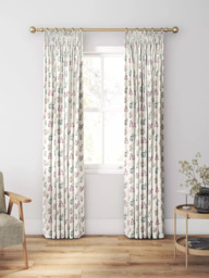 Clarke & Clarke Leiden Made to Measure Curtains or Roman Blind, Teal/Berry - thumbnail 3