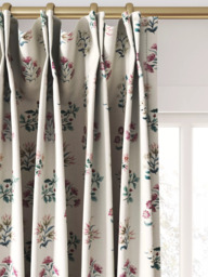 Clarke & Clarke Leiden Made to Measure Curtains or Roman Blind, Teal/Berry - thumbnail 4