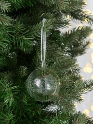 John Lewis Glass Snowflake Baubles, Box of 9, Clear - thumbnail 2