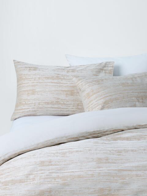 John Lewis Avisa Pure Cotton Jacquard Bedding, Champagne - image 1