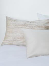 John Lewis Avisa Pure Cotton Jacquard Bedding, Champagne - thumbnail 3