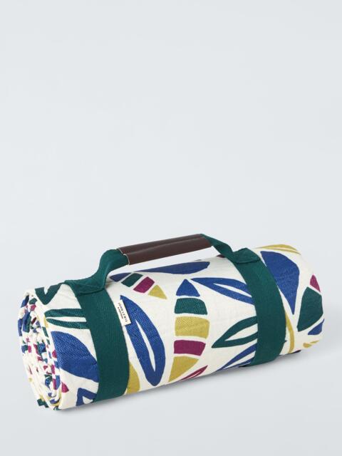 John Lewis Modern Rustic Extra Large Leaf Print Picnic Rug, Multi - image 1