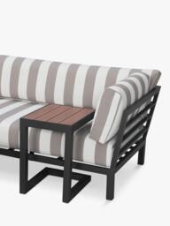 John Lewis Platform Modular 4-Seater Garden Lounging Set Striped Cushion Covers - thumbnail 2