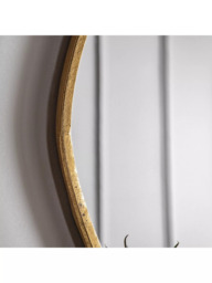 Gallery Direct Chattenden Organic Free Form Metal Frame Wall Mirror, 90 x 70cm, Gold - thumbnail 4