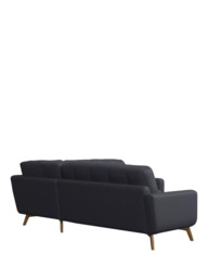 John Lewis Barbican Leather Corner Sofa, Light Leg - thumbnail 4