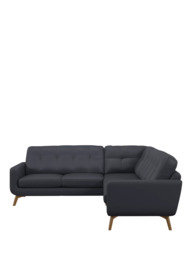 John Lewis Barbican Leather Corner Sofa, Light Leg - thumbnail 5