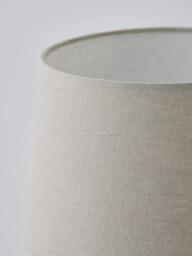 John Lewis Iona Small Ceramic Table Lamp, Grey - thumbnail 4