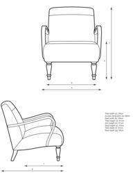 John Lewis Lounge Leather Armchair, Dark Leg - thumbnail 2