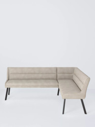 John Lewis Malden PU Corner Dining Bench, Misty - thumbnail 3