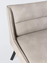 John Lewis Malden PU Corner Dining Bench, Misty - thumbnail 5
