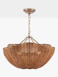 Joules Braywick Rattan Pendant Ceiling Light, Natural - thumbnail 1