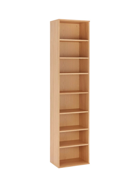 John Lewis Abacus Narrow 7 Shelf Bookcase, FSC-Certified, (Oak Veneer) - image 1