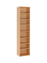 John Lewis Abacus Narrow 7 Shelf Bookcase, FSC-Certified, (Oak Veneer) - thumbnail 1